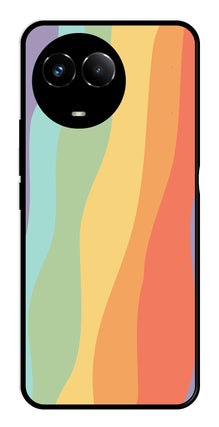 Muted Rainbow Metal Mobile Case for Realme Narzo 60X 5G