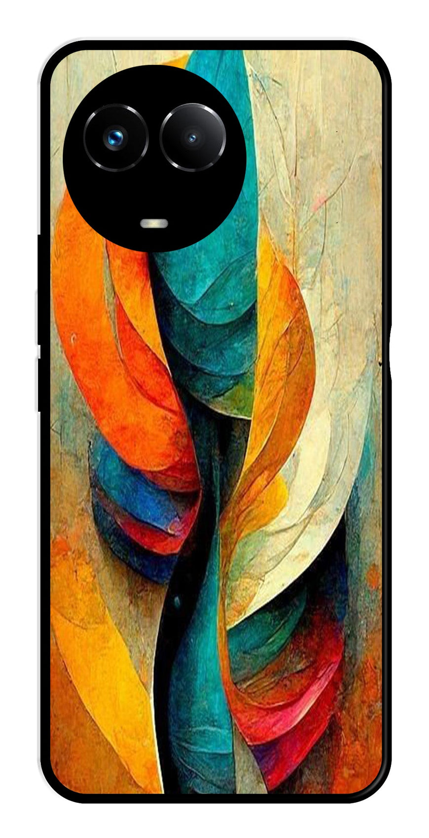Modern Art Metal Mobile Case for Realme Narzo 60X 5G   (Design No -11)
