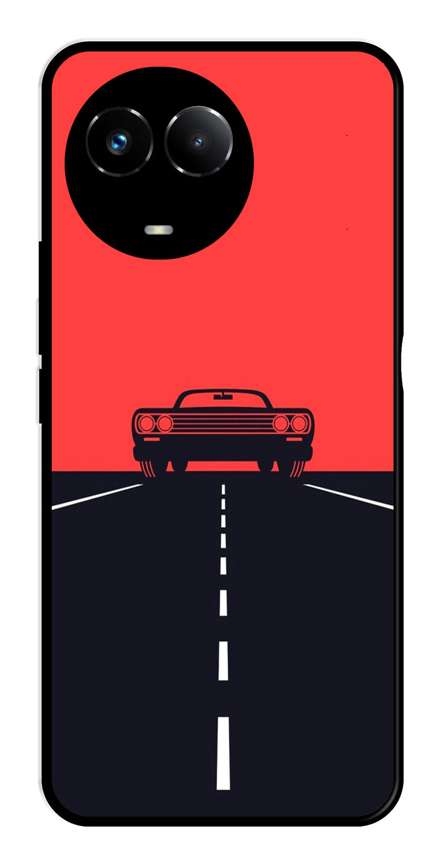 Car Lover Metal Mobile Case for Realme Narzo 60X 5G   (Design No -21)