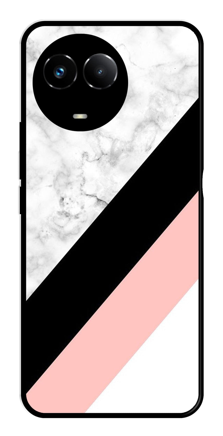 Marble Design Metal Mobile Case for Realme Narzo 60X 5G   (Design No -24)