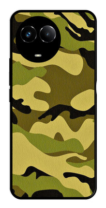 Army Pattern Metal Mobile Case for Realme Narzo 60X 5G