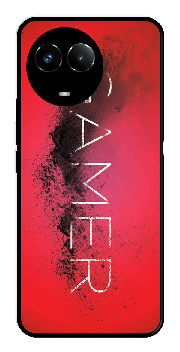 Gamer Pattern Metal Mobile Case for Realme Narzo 60X 5G   (Design No -41)