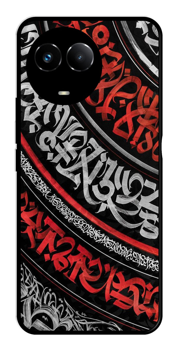 Qalander Art Metal Mobile Case for Realme Narzo 60X 5G   (Design No -49)