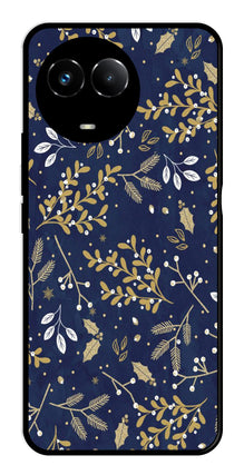 Floral Pattern  Metal Mobile Case for Realme Narzo 60X 5G