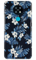 White flowers Blue Background2 Case for Nokia 6.2