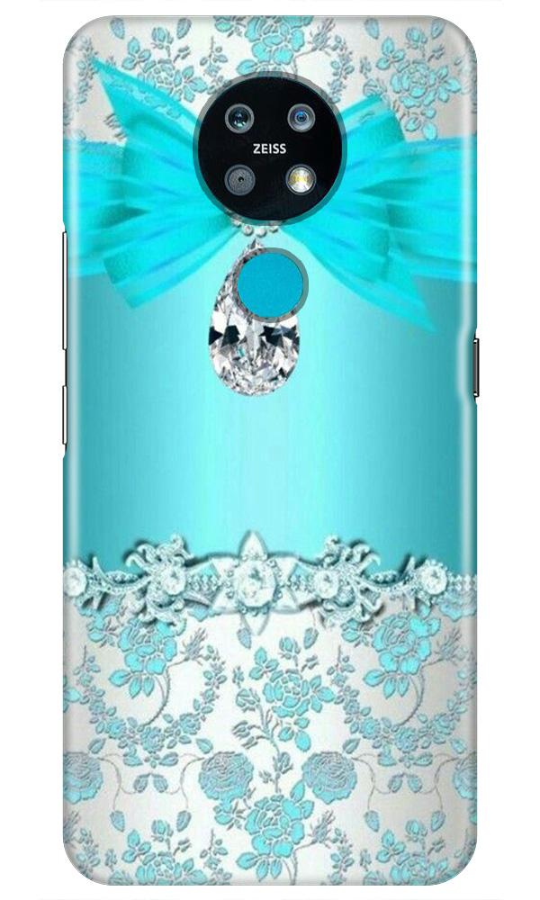 Shinny Blue Background Case for Nokia 6.2