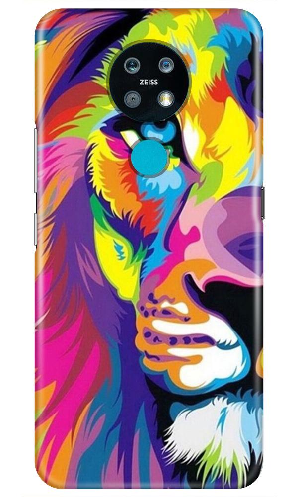 Colorful Lion Case for Nokia 7.2(Design - 110)