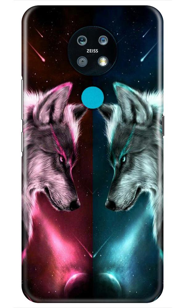 Wolf fight Case for Nokia 7.2 (Design No. 221)