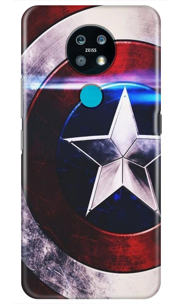 Captain America Shield Case for Nokia 6.2 (Design No. 250)