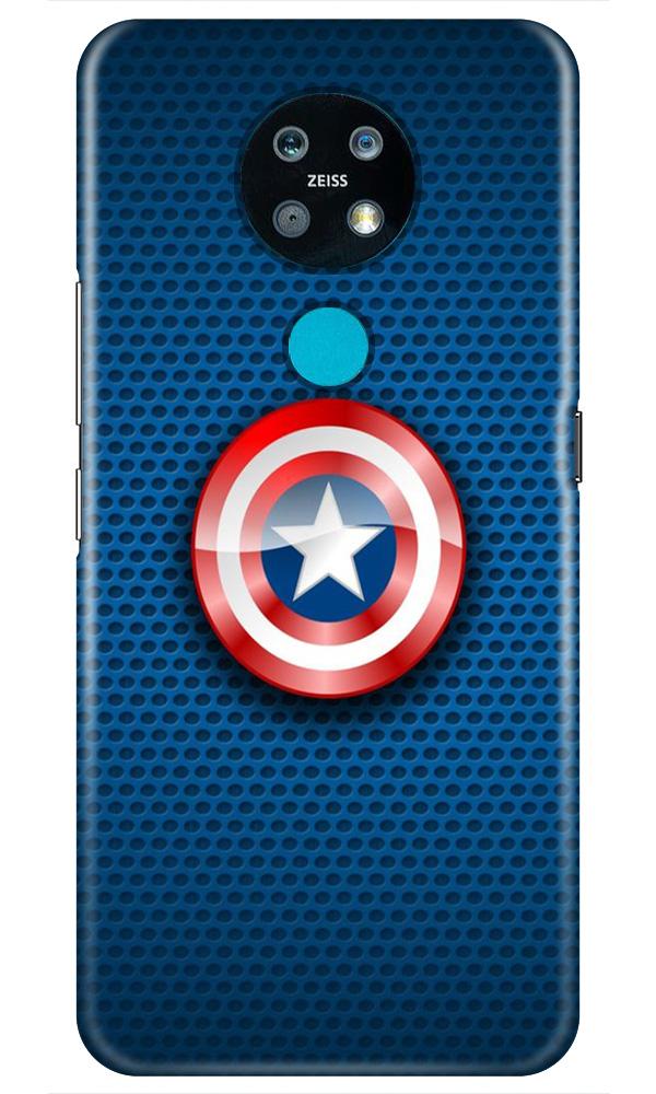 Captain America Shield Case for Nokia 7.2 (Design No. 253)