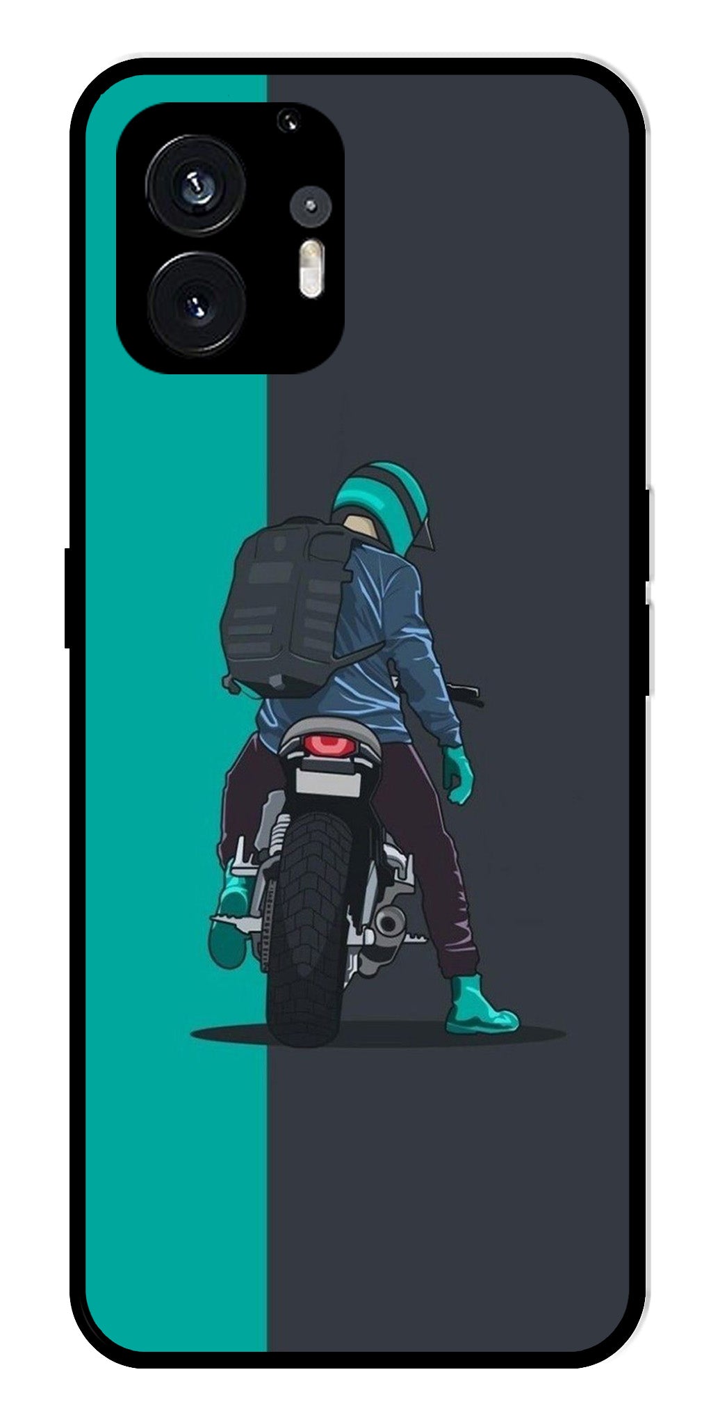 Bike Lover Metal Mobile Case for Nothing Phone 2   (Design No -05)
