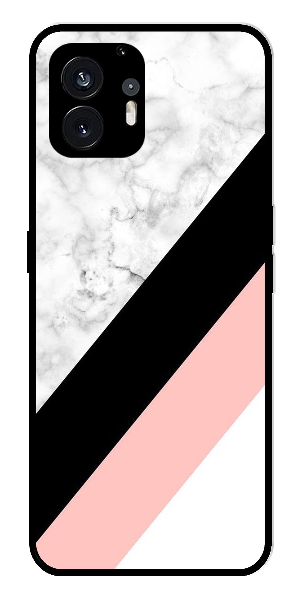 Marble Design Metal Mobile Case for Nothing Phone 2   (Design No -24)