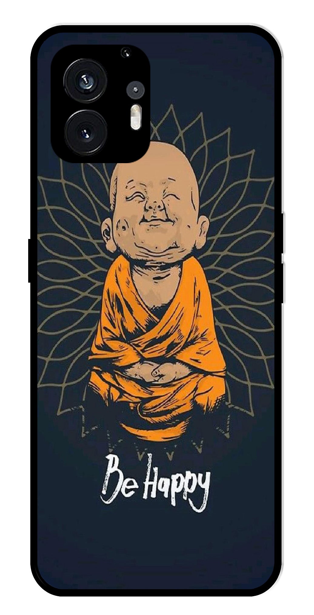 Be Happy Metal Mobile Case for Nothing Phone 2   (Design No -27)