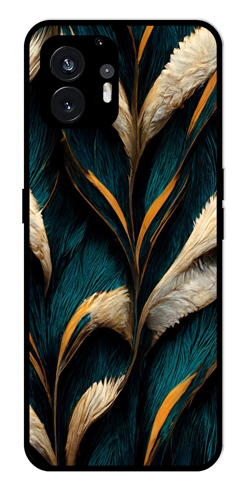 Feathers Metal Mobile Case for Nothing Phone 2   (Design No -30)