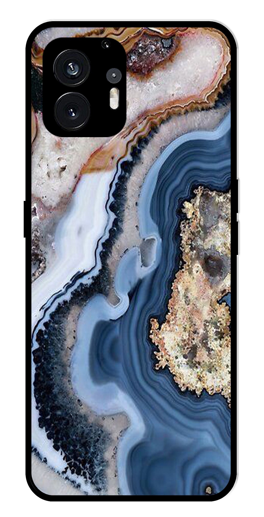 Marble Design Metal Mobile Case for Nothing Phone 2   (Design No -53)