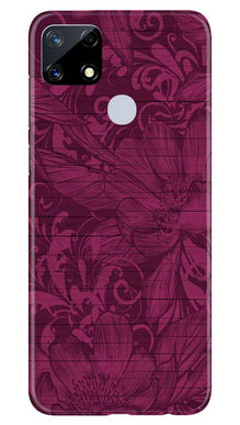 Purple Backround Mobile Back Case for Realme Narzo 20 (Design - 22)