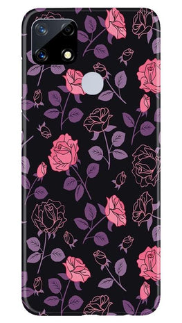 Rose Black Background Case for Realme Narzo 20