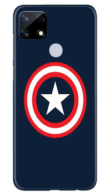 Captain America Mobile Back Case for Realme Narzo 20 (Design - 42)