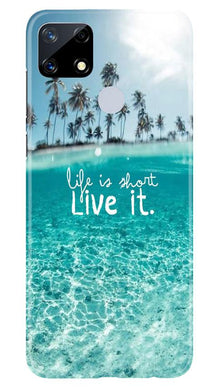 Life is short live it Mobile Back Case for Realme Narzo 20 (Design - 45)