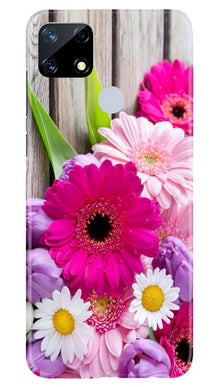 Coloful Daisy2 Mobile Back Case for Realme Narzo 20 (Design - 76)