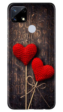 Red Hearts Mobile Back Case for Realme Narzo 20 (Design - 80)