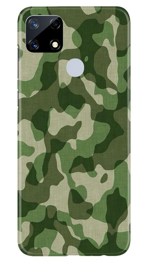 Army Camouflage Case for Realme Narzo 20  (Design - 106)
