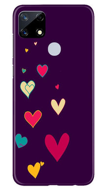 Purple Background Mobile Back Case for Realme Narzo 20  (Design - 107)