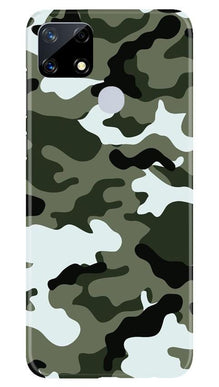 Army Camouflage Mobile Back Case for Realme Narzo 20  (Design - 108)