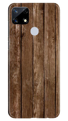Wooden Look Mobile Back Case for Realme Narzo 20  (Design - 112)