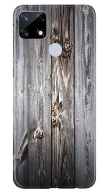 Wooden Look Mobile Back Case for Realme Narzo 20  (Design - 114)