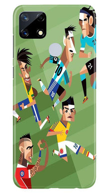 Football Mobile Back Case for Realme Narzo 20  (Design - 166)