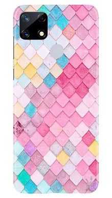 Pink Pattern Mobile Back Case for Realme Narzo 20 (Design - 215)