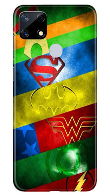 Superheros Logo Mobile Back Case for Realme Narzo 20 (Design - 251)