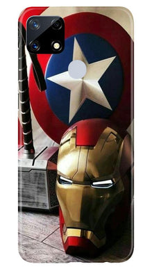 Ironman Captain America Mobile Back Case for Realme Narzo 20 (Design - 254)
