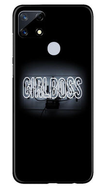 Girl Boss Black Mobile Back Case for Realme Narzo 20 (Design - 268)
