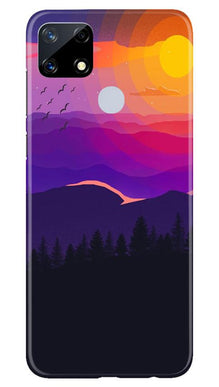 Sun Set Mobile Back Case for Realme Narzo 20 (Design - 279)