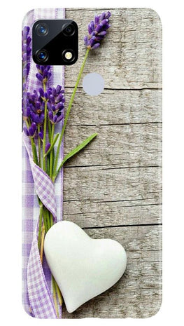 White Heart Case for Realme Narzo 20 (Design No. 298)