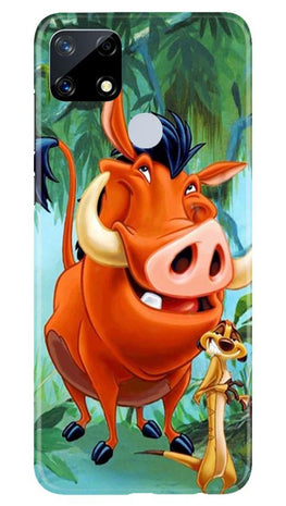 Timon and Pumbaa Mobile Back Case for Realme Narzo 20 (Design - 305)