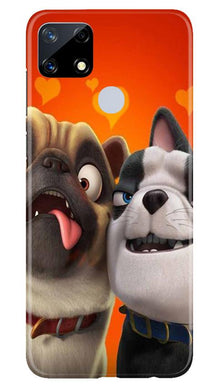 Dog Puppy Mobile Back Case for Realme Narzo 20 (Design - 350)