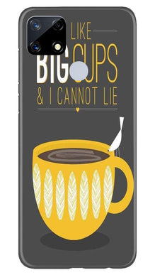 Big Cups Coffee Mobile Back Case for Realme Narzo 20 (Design - 352)