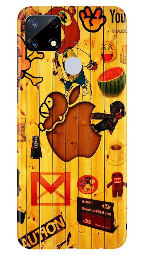 Wooden Texture Mobile Back Case for Realme Narzo 20 (Design - 367)