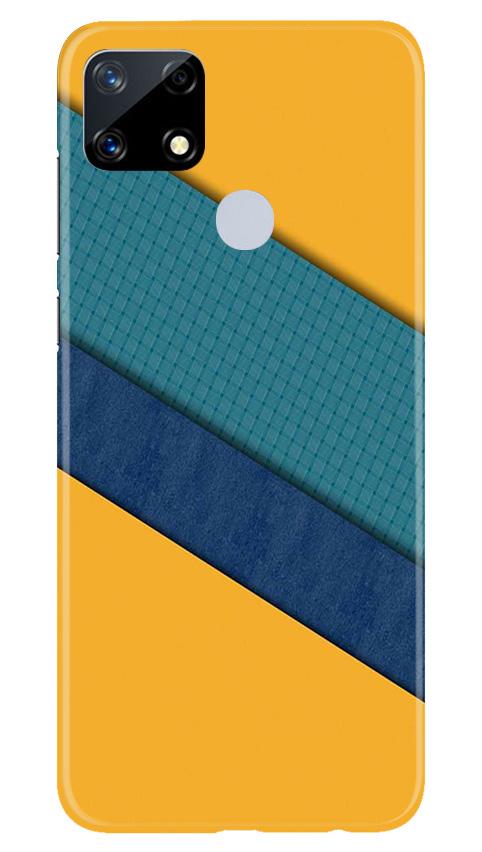 Diagonal Pattern Mobile Back Case for Realme Narzo 20 (Design - 370)