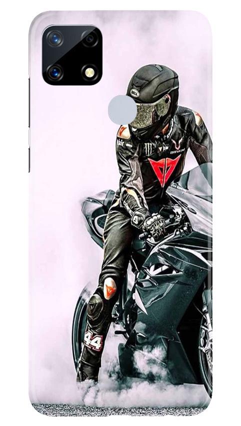 Biker Mobile Back Case for Realme Narzo 20 (Design - 383)