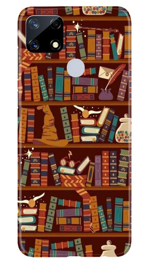 Book Shelf Mobile Back Case for Realme Narzo 20 (Design - 390)