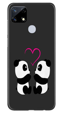 Panda Love Mobile Back Case for Realme Narzo 20 (Design - 398)
