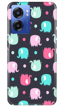 Elephant Baground Mobile Back Case for Realme Narzo 50 5G (Design - 44)