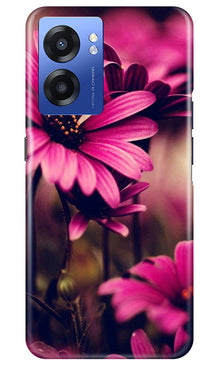 Purple Daisy Mobile Back Case for Realme Narzo 50 5G (Design - 65)