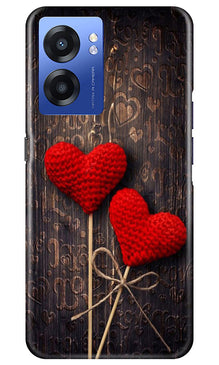 Red Hearts Mobile Back Case for Realme Narzo 50 5G (Design - 80)