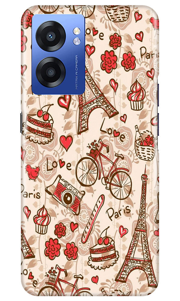 Love Paris Case for Realme Narzo 50 5G  (Design - 103)