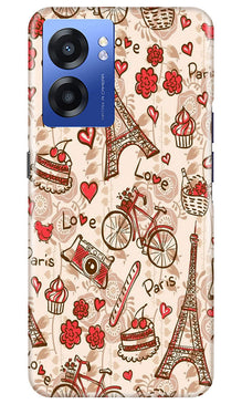 Love Paris Mobile Back Case for Realme Narzo 50 5G  (Design - 103)
